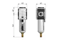 Filtr G1/2" 0.3um z autom. spustem kondensatu Futura (030775) – zdjęcie 2