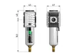 Filtr G1/2" 0.01um z autom. spustem kondensatu Futura (030748) – zdjęcie 2