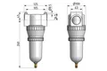 Filtr powietrza 40um G1 1/4" metal. szklanka z autom. spustem kondensatu Standard (016672) – zdjęcie 2