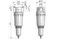 Filtr powietrza 8um G1 1/2" z metal. szklanką z autom. spustem kondensatu Standard (038882) – zdjęcie 2
