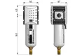 Filtr G1/2" 5um z autom. spustem kondensatu Futura (038440) – zdjęcie 2