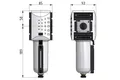 Filtr G1" 5um z metal. szklanką Futura (038444) – zdjęcie 2
