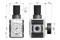 Reduktor G1" 0.5-16bar Futura (037573) – zdjęcie 2