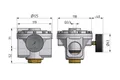 Reduktor G1 1/4" z pilotem 20bar Standard – zdjęcie 2