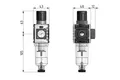 Filtroreduktor G1/4" 5um 0,5-10bar Futura (037319) – zdjęcie 2