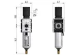 Filtroreduktor G3/8" 5um 0,5-10bar z autom. spustem kondensatu Futura (033470) – zdjęcie 2