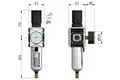 Filtroreduktor G1/2" 5um 0,5-10bar z autom. spustem kondensatu Futura (035857) – zdjęcie 2
