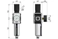 Filtroreduktor G1/2" 5um metal. szklanka 0,5-10bar Futura (053507) – zdjęcie 2