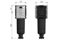 Filtr G1/4" 5um z metal. szklanką mini Futura (038427) – zdjęcie 2