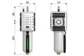 Smarownica G1" metal. szklanka Futura (037344) – zdjęcie 2