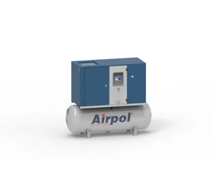 Sprężarka śrubowa zmiennoobrotowa z osuszaczem Airpol KTPR11 11kW 500l