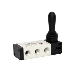 Zawór ster. ręcznie 5/2 G1/8" powrót na sprężynie