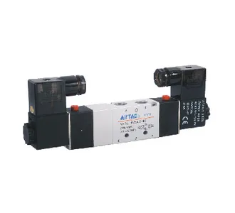 Elektrozawór 5/3 w pozycji środ. odpowietrzony G1/8" ze zwiększ. przepływem 12VDC