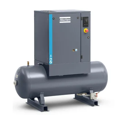 Sprężarka śrubowa Atlas Copco G2 ze zbiornikiem 200l 2,2kW 8/10bar